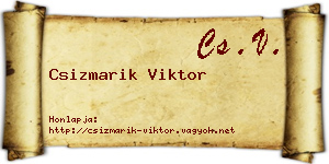 Csizmarik Viktor névjegykártya